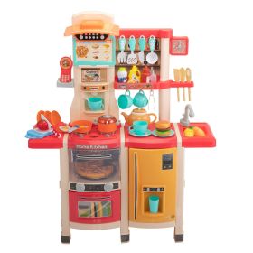 Kids Kitchen Playset Toys - Pink Kids Kitchen Playset Toys - Pink